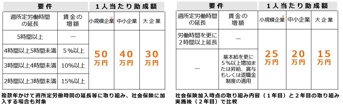 収入増加の取り組みを行った事業主に助成します